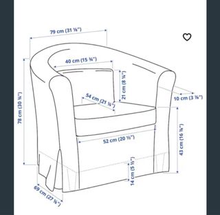 Conjunto 2 Sillones Tullsta Ikea Rojo