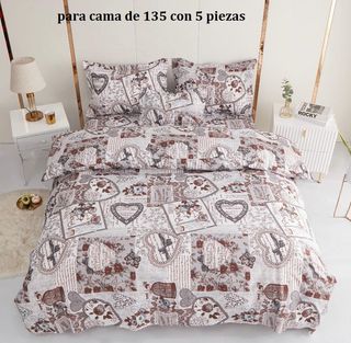 Juego funda nórdica 135cm 5 piezas