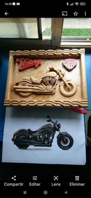 Talla de madera Victory Gunners Cruiser