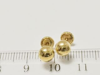 Pendientes Oro 18k Bolas