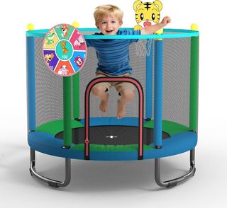 Trampolino per bambini da 150 cm blu