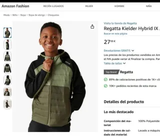 Chaqueta entretiempo Regatta nueva a estrenar