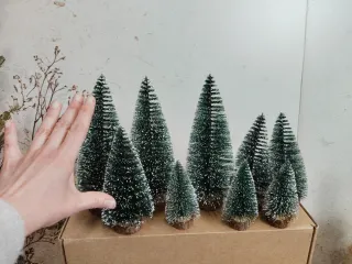Mini alberi di Natale (Set di 9)