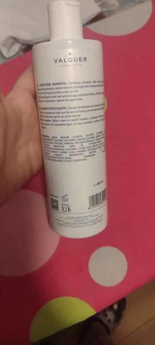 Lote de Champú y Mascarilla Valquer Fortifying