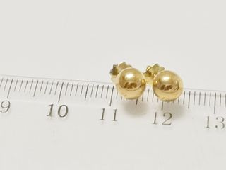 Dos pares de Pendientes Oro 18k Bolas