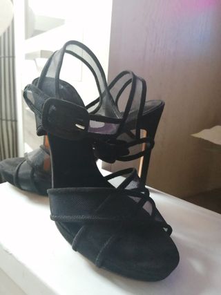 Tacones Zara Basic Collection Negro. Un solo uso.