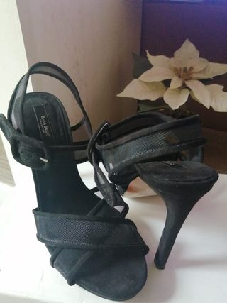 Tacones Zara Basic Collection Negro. Un solo uso.