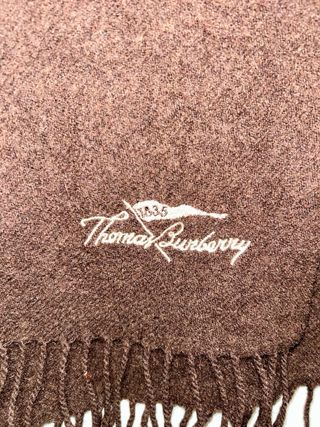 Bufanda Burberry Marrón y Crema