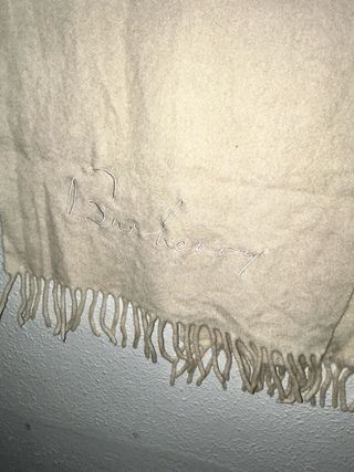 Bufanda Burberry Marrón y Crema