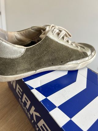 Golden Goose Verdes Estrella Plateada.