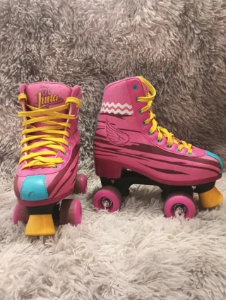 Patines rosas con alas