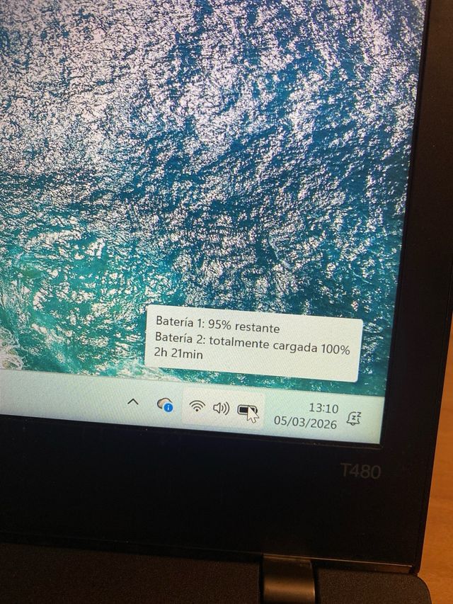 Portatil Lenovo T480 i3 8th 4Gb RAM Windows 11 Pro