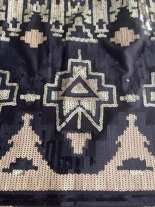 Minifalda lentejuelas geométricas