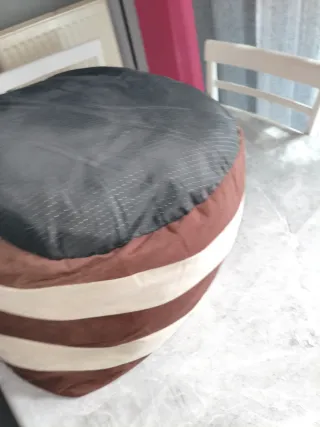 Cama para mascotas rayas marrones