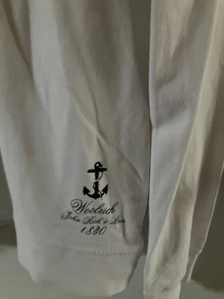 Felpa Woolrich uomo bianca con cappuccio