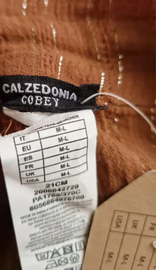 Pantaloni donna marrone con righe