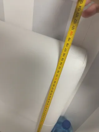 Canapé, cabezal y estanteria blanco