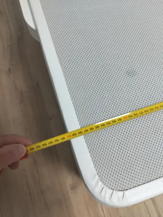 Canapé, cabezal y estanteria blanco