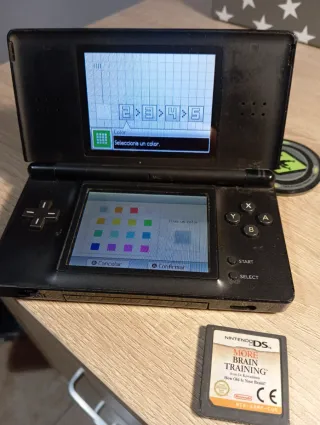 Nintendo DS Lite Negra + Brain Training