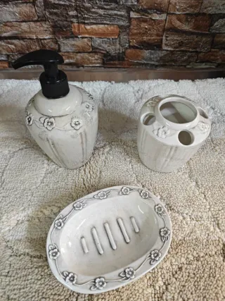 Set bagno ceramica Caltagirone antichizzato