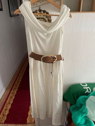 Vestido blanco Zara Talla M sin estrenar