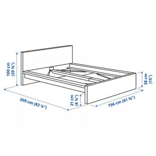 Cama 140x200cm con somier, colchón y topper