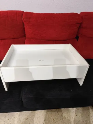 Cama para perro blanca