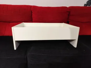 Cama para perro blanca