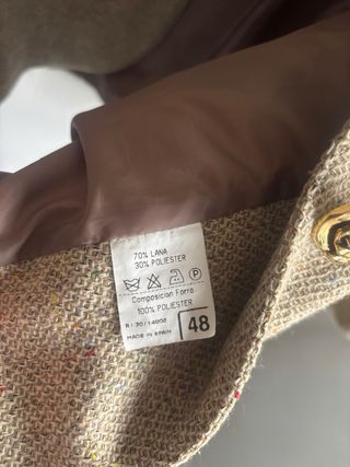 Chaqueta de mujer Beige Talla 48