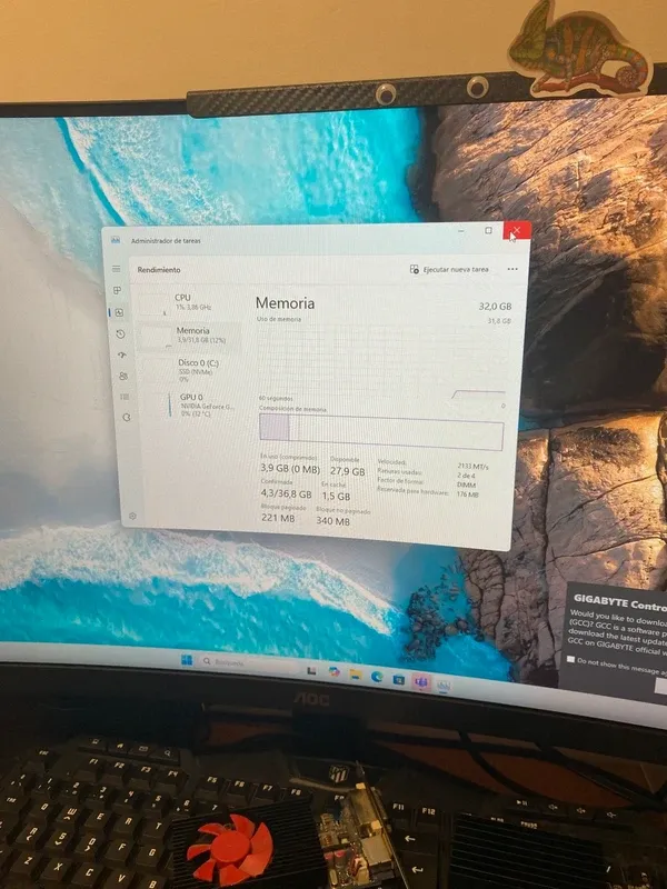32gb ram ddr4 3000mhz afbeelding 3