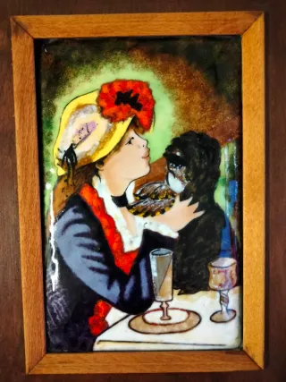 Cuadro estilo esmalte