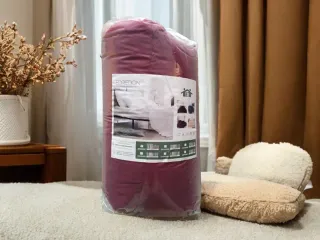 Edredón Cama Acolchado para camas 135/160 burdeos