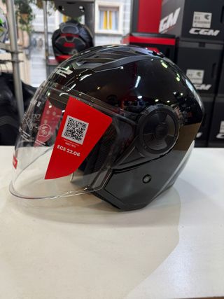 Casco Jet LS2 OF616 Negro Brillo
