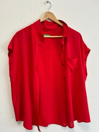 Camisa United Colors of Benetton Coral