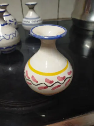 Conjunto 4 jarrones cerámica