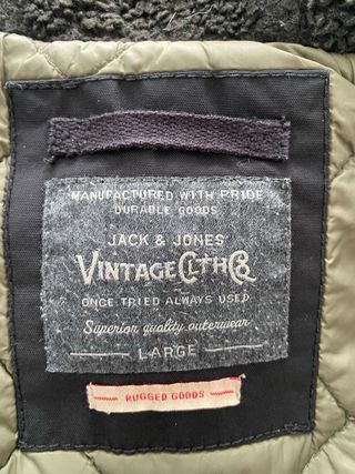 Cazadora Jack & Jones Negra con Capucha