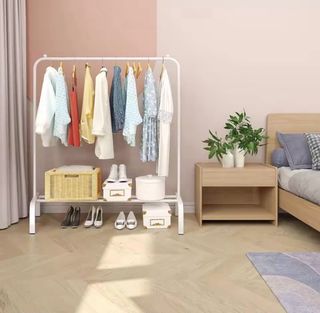 Perchero burro blanco metalico