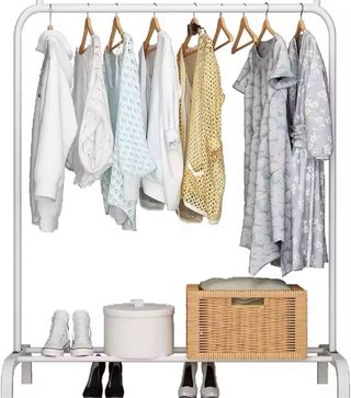 Perchero burro blanco metalico