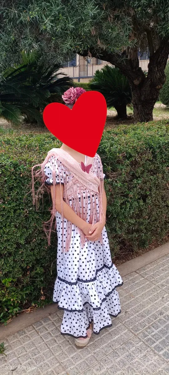 Traje Flamenca Niña 7-8 Años