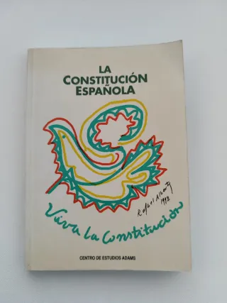 CONSTITUCION ESPAÑOLA, ilustración de Rafael Alber
