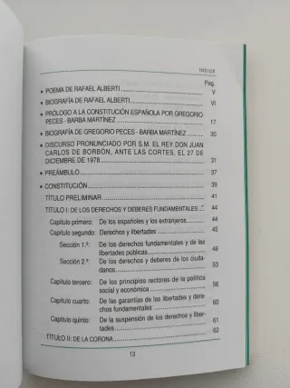 CONSTITUCION ESPAÑOLA, ilustración de Rafael Alber