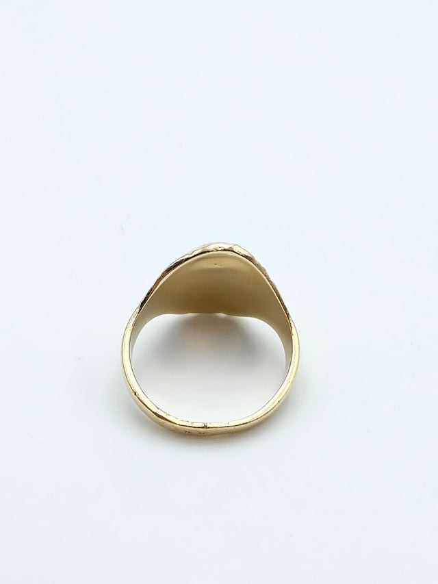 Anillo de Oro 18K, Indio, Cacique, 8,02gr, T-22