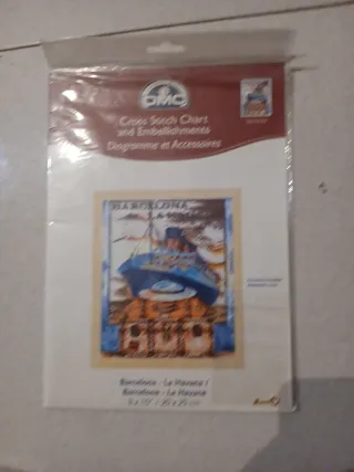 Cross Stitch Chart and Embellishments Barcelona.