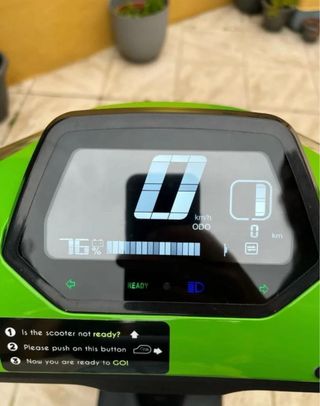 Moto Eléctrica Scooter Verde