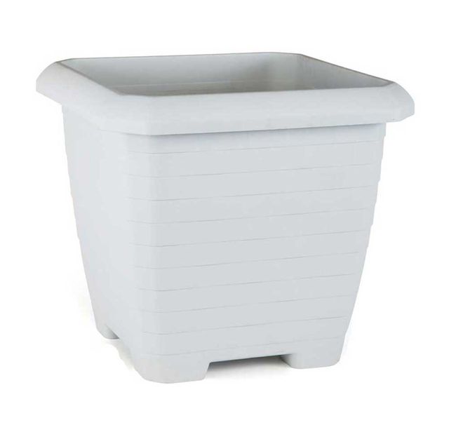 Maceta Cuadrada Gris claro  44x44cm