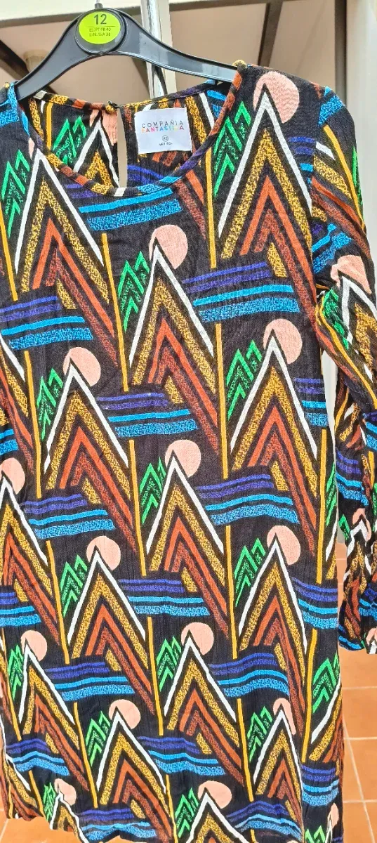 Vestido Compañía Fantástica Estampado Étnico