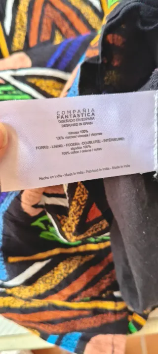 Vestido Compañía Fantástica Estampado Étnico