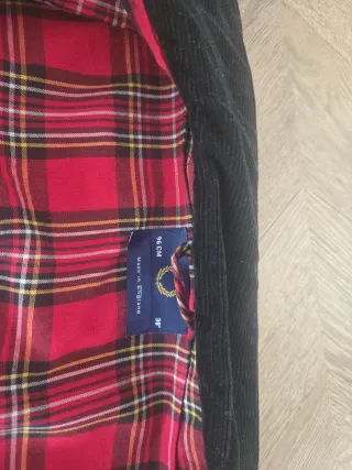 Chaqueta Harrington Fred Perry Encerada Negra 96cm