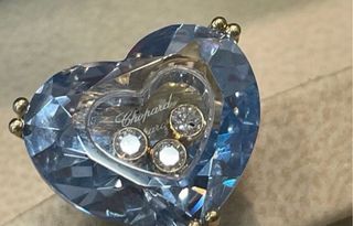 Pendientes Chopard Corazón Azul Diamantes