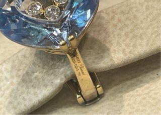 Pendientes Chopard Corazón Azul Diamantes